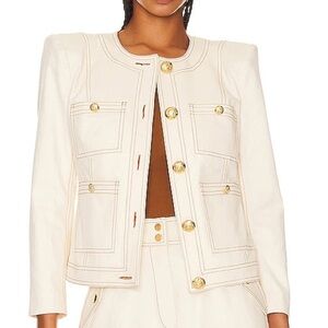 Veronica Beard Ferazia Jacket Ecru 4 NWT